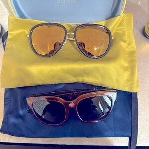 2 Pairs of Gucci Sunglasses